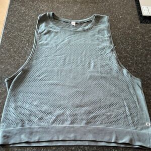 lululemon athletica Green Perforated Tank Top